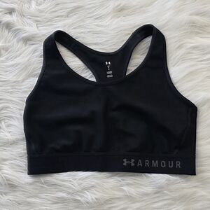 LG Black Racerback Sports Bra with Subtle Logo